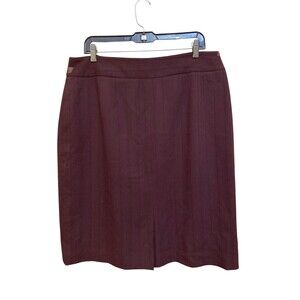 Apostrophe Stretch Red Knee-Length Pencil Skirt Women's, Size 16/ Work/Casual.